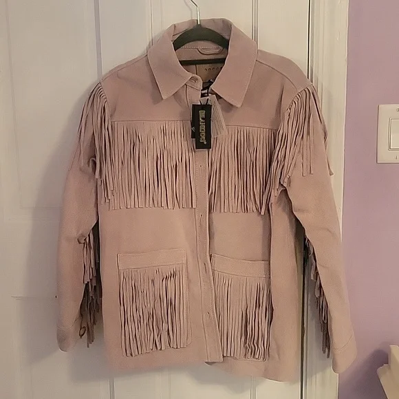 *NEW WITH TAGS* Blank NYC Suede Fringe Jacket - Picture 2 of 8